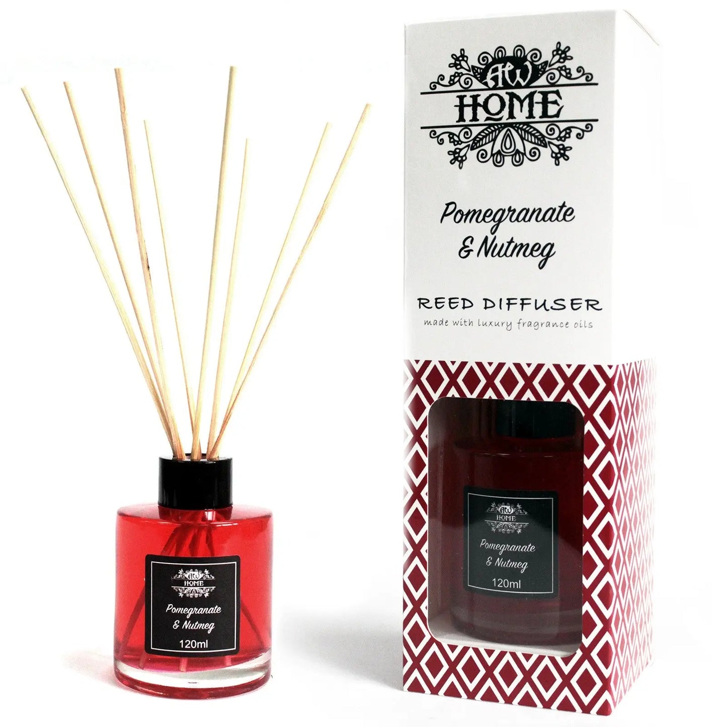 120ml Reed Diffuser - Pomegranate & Nutmeg Gentleblushes