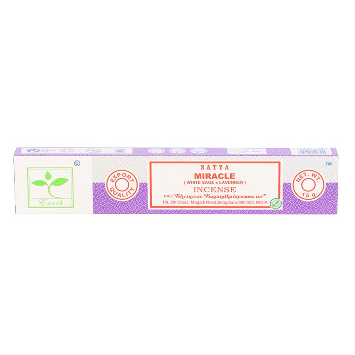 Miracle Earth Incense by Satya