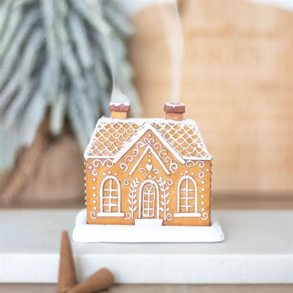 Gingerbread House Incense Cone Burner Gentleblushes