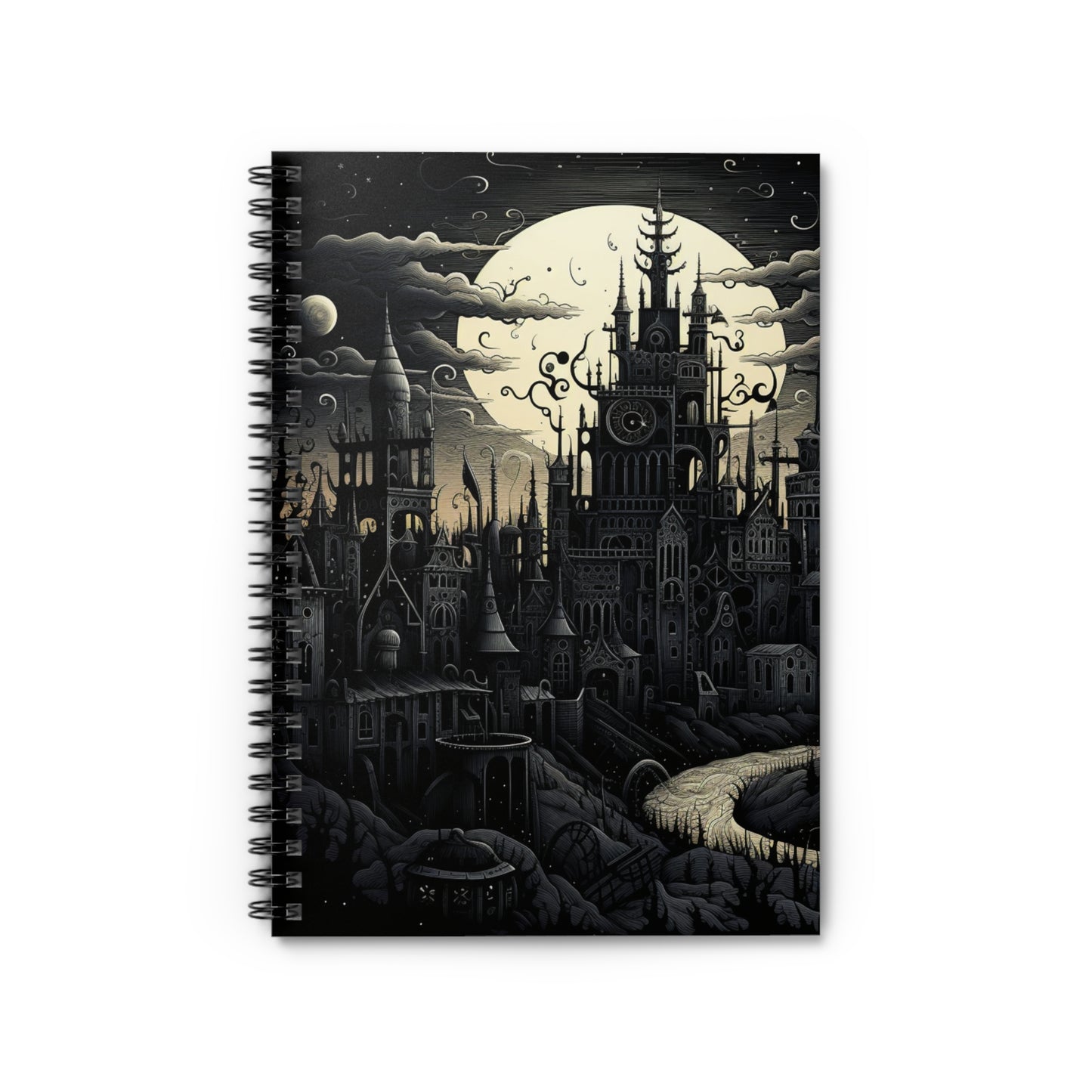 Dark city styles Spiral Notebook - Ruled Line