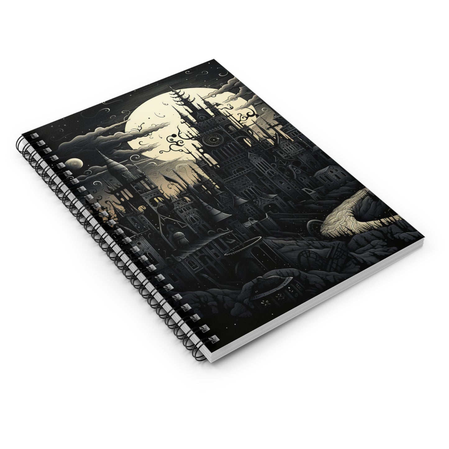 Dark city styles Spiral Notebook - Ruled Line