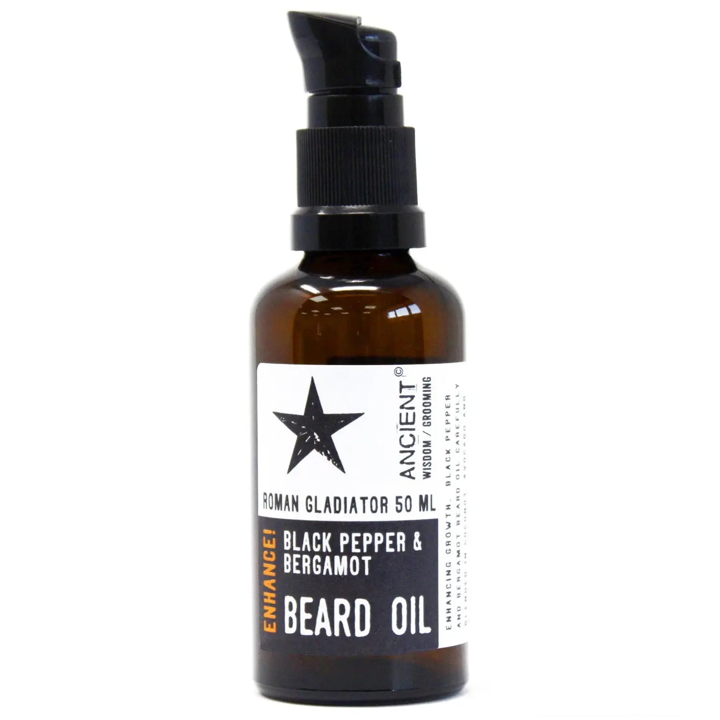 50ml Beard Oil - Roman Gladiator - Enhance! Gentleblushes