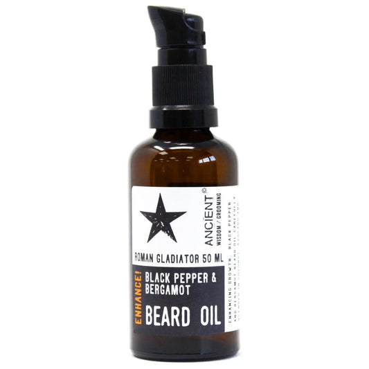 50ml Beard Oil - Roman Gladiator - Enhance! Gentleblushes