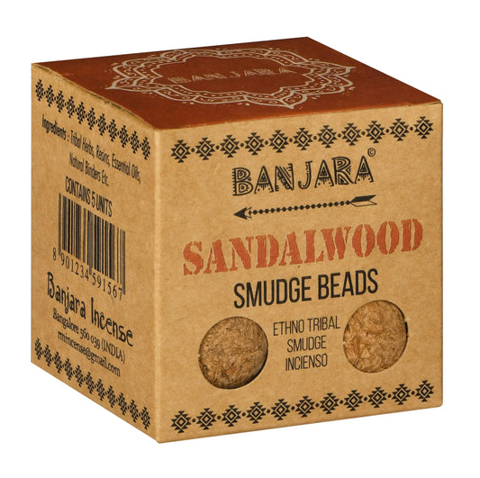 Banjara Smudge Beads - Sandalwood Gentleblushes