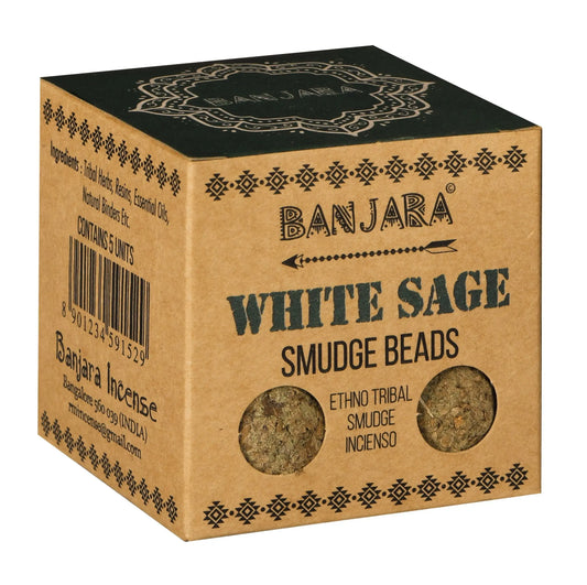 Banjara Smudge Beads - White Sage Gentleblushes
