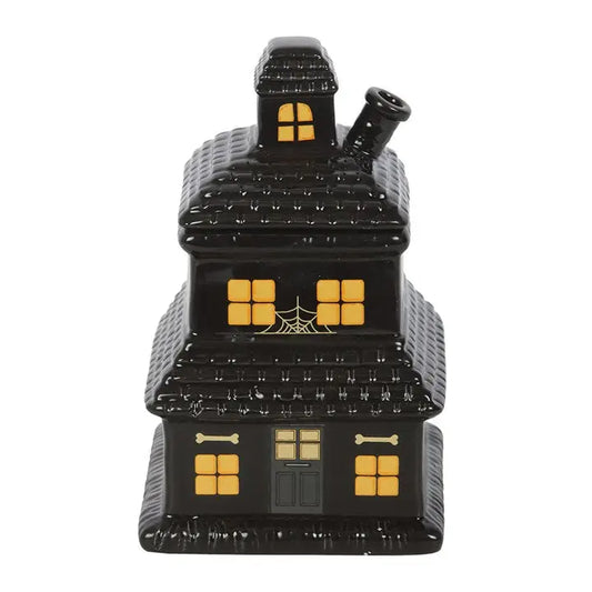 Black Haunted House Oil Burner and Wax Warmer Gentleblushes
