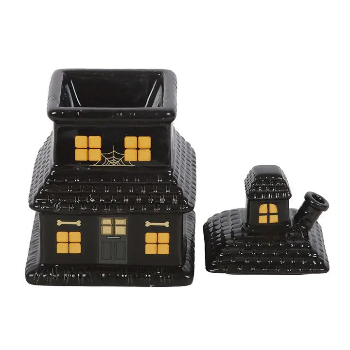 Black Haunted House Oil Burner and Wax Warmer Gentleblushes