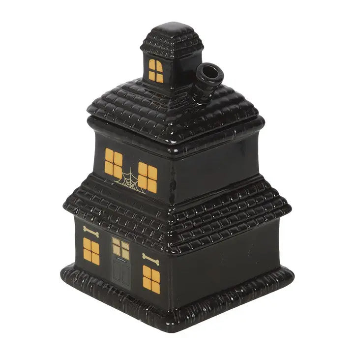 Black Haunted House Oil Burner and Wax Warmer Gentleblushes