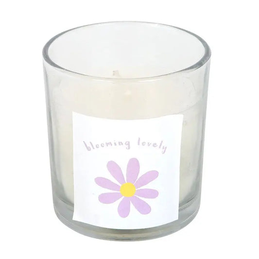 Blooming Lovely Daisy Wildflower Candle Gentleblushes
