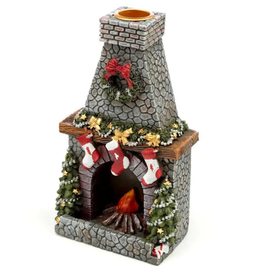 Christmas Fireplace Backflow Incense Burner Gentleblushes
