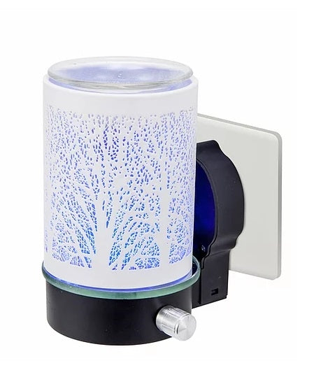 Colour Changing LED Plug In Aroma Lamp - White Tree