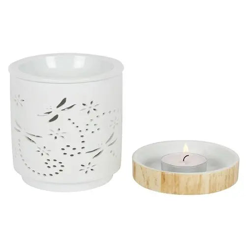 Dragonfly Matte Ceramic Oil Burner Gentleblushes