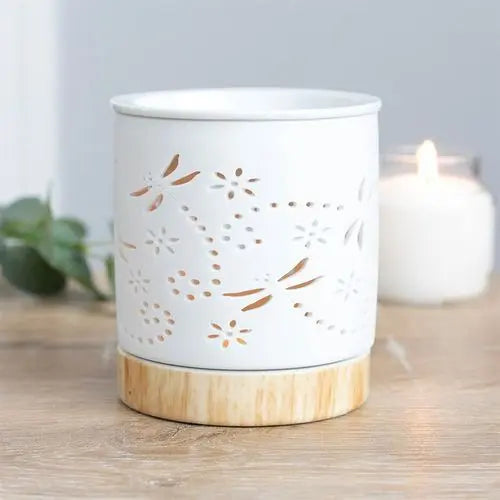 Dragonfly Matte Ceramic Oil Burner Gentleblushes