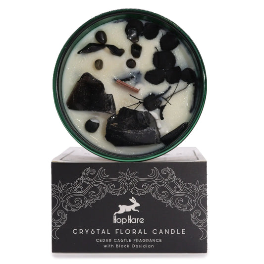 Hop Hare Crystal Magic Flower Candle - The Knight of Swords Gentleblushes