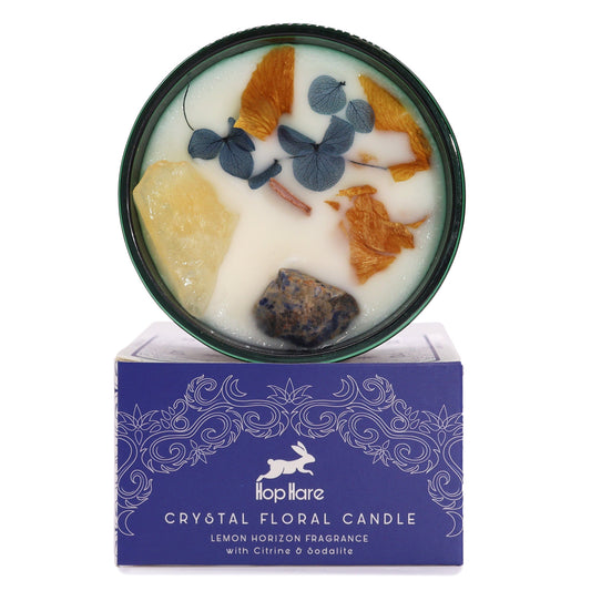 Hop Hare Crystal Magic Flower Candle - The Sun Gentleblushes