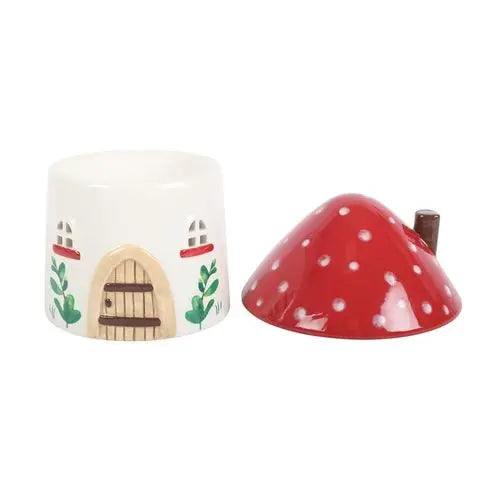 Mushroom House Oil Burner and Wax Warmer Gentleblushes