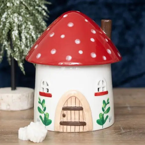 Mushroom House Oil Burner and Wax Warmer Gentleblushes