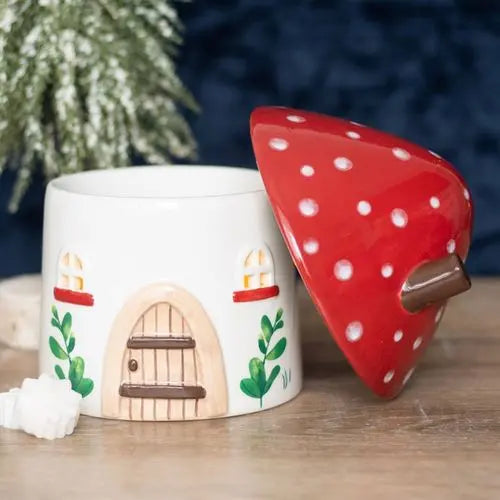 Mushroom House Oil Burner and Wax Warmer Gentleblushes