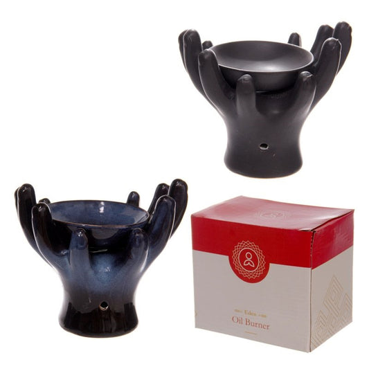 Open Hands Ceramic Oil Burner  14.7cm