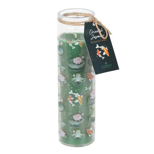 Pond Print Oriental Jasmine Tube Candle Gentleblushes