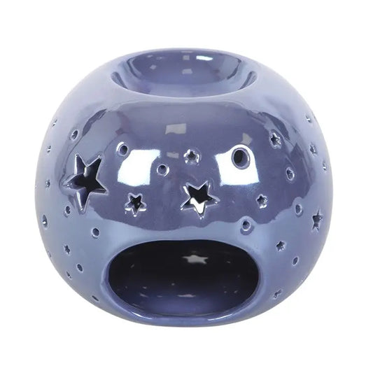 Purple Iridescent Star Oil Burner and Wax Warmer Gentleblushes