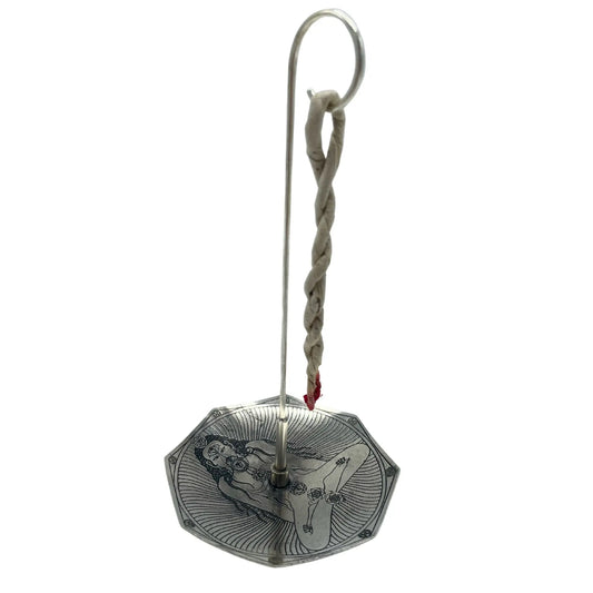 Rope Incense and Silver Plated Holder Set - Tantra Yoga Gentleblushes