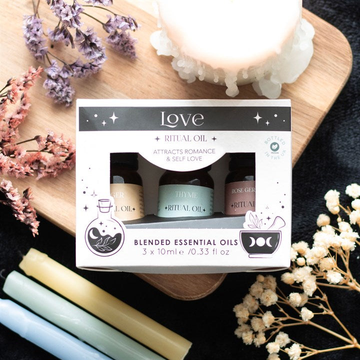 set of 3 Love Ritual Blended Essential Oils