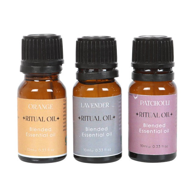 Set of 3 Stress less Ritual Blended essential Oils