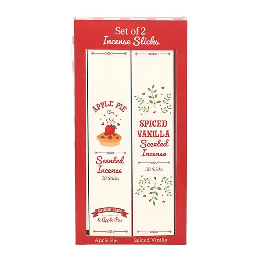 Set of 2 Apple Pie and Spiced Vanilla Incense Stick Packs Gentleblushes