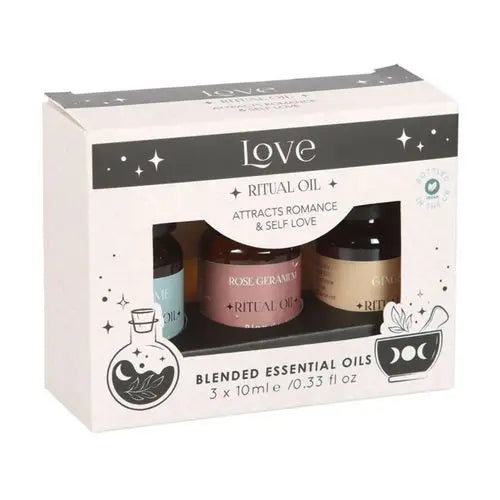 Set of 3 Love Ritual Blended Essential Oils Gentleblushes