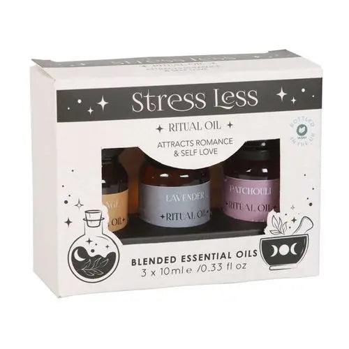 Set of 3 Stress Less Ritual Blended Essential Oils Gentleblushes