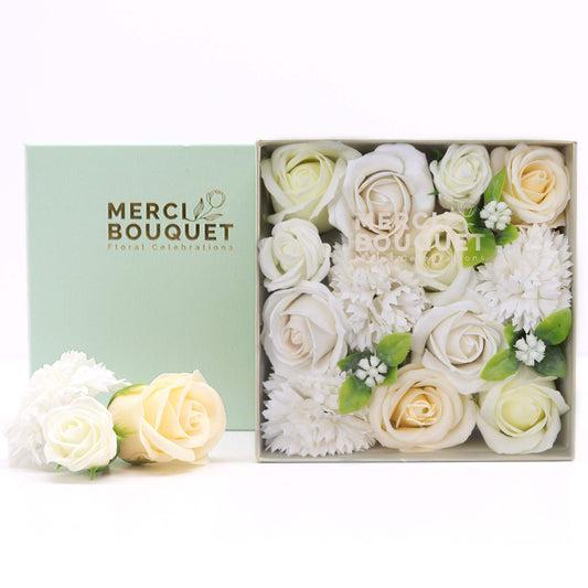 Square Box - Wedding Blessings - White & Ivory