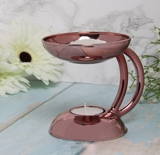 Standing Pink Oil Burner / Wax Melter 13cm