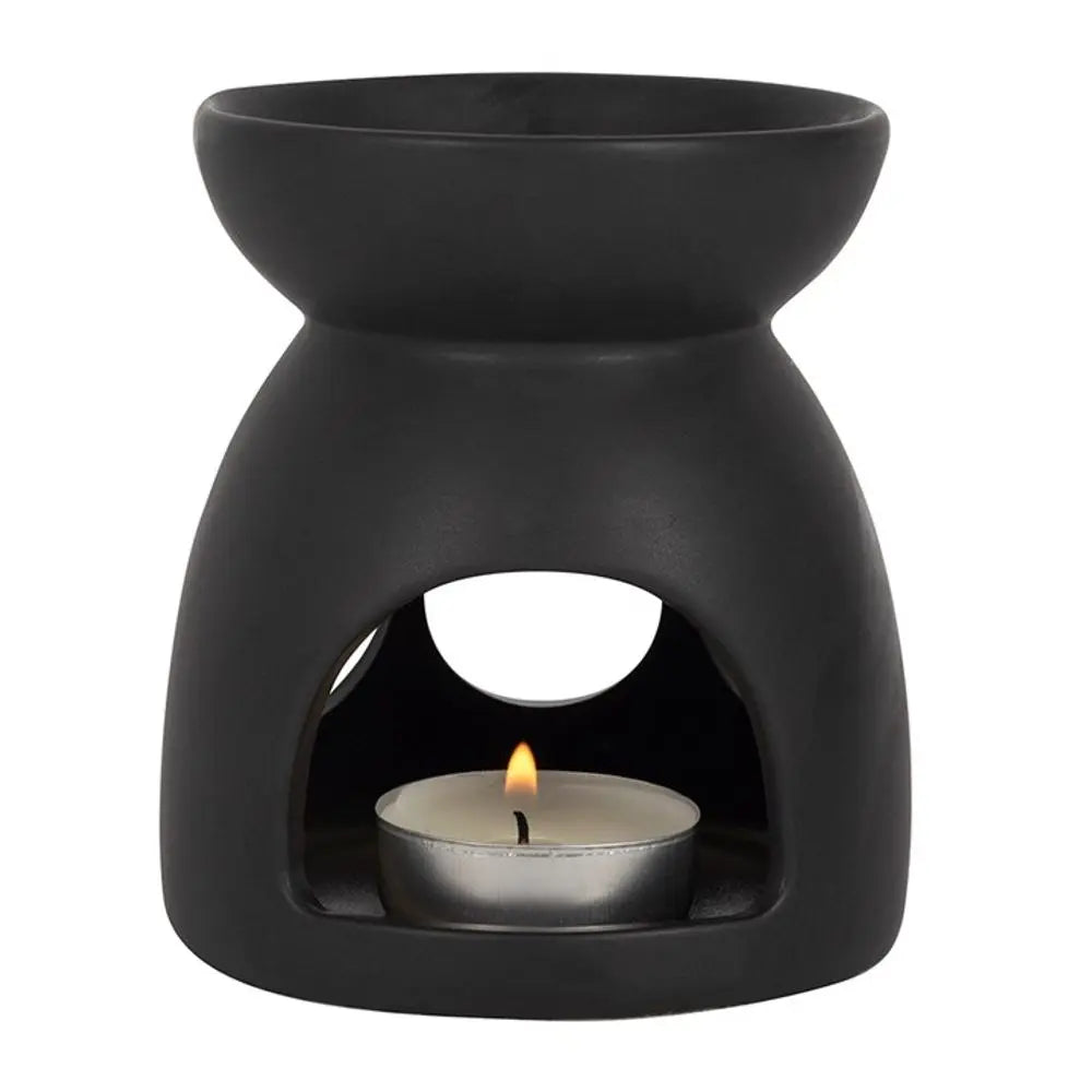 Black Triple Moon Cut Out Oil Burner Gentleblushes