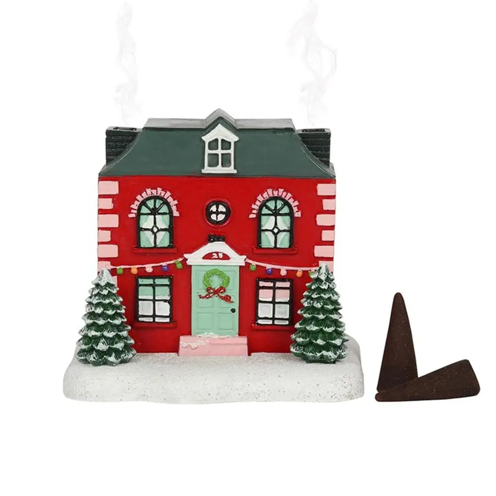 Christmas House Incense Cone Burner Gentleblushes
