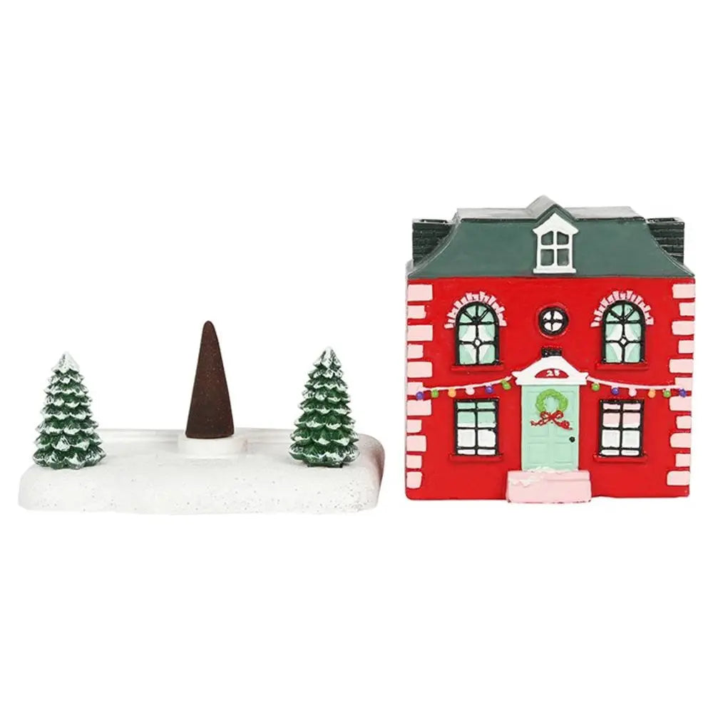 Christmas House Incense Cone Burner Gentleblushes