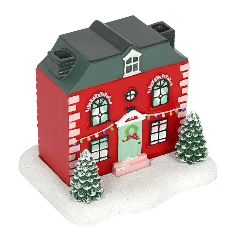 Christmas House Incense Cone Burner Gentleblushes