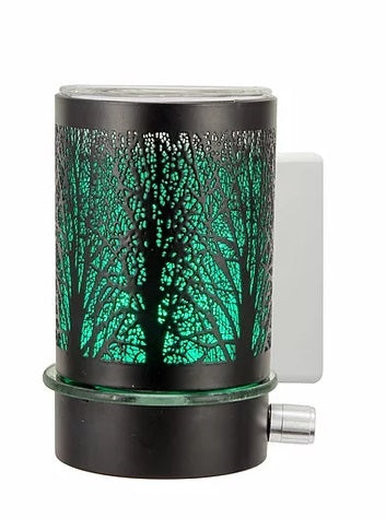 Colour Changing LED Plug In Aroma Lamp - Black Tree