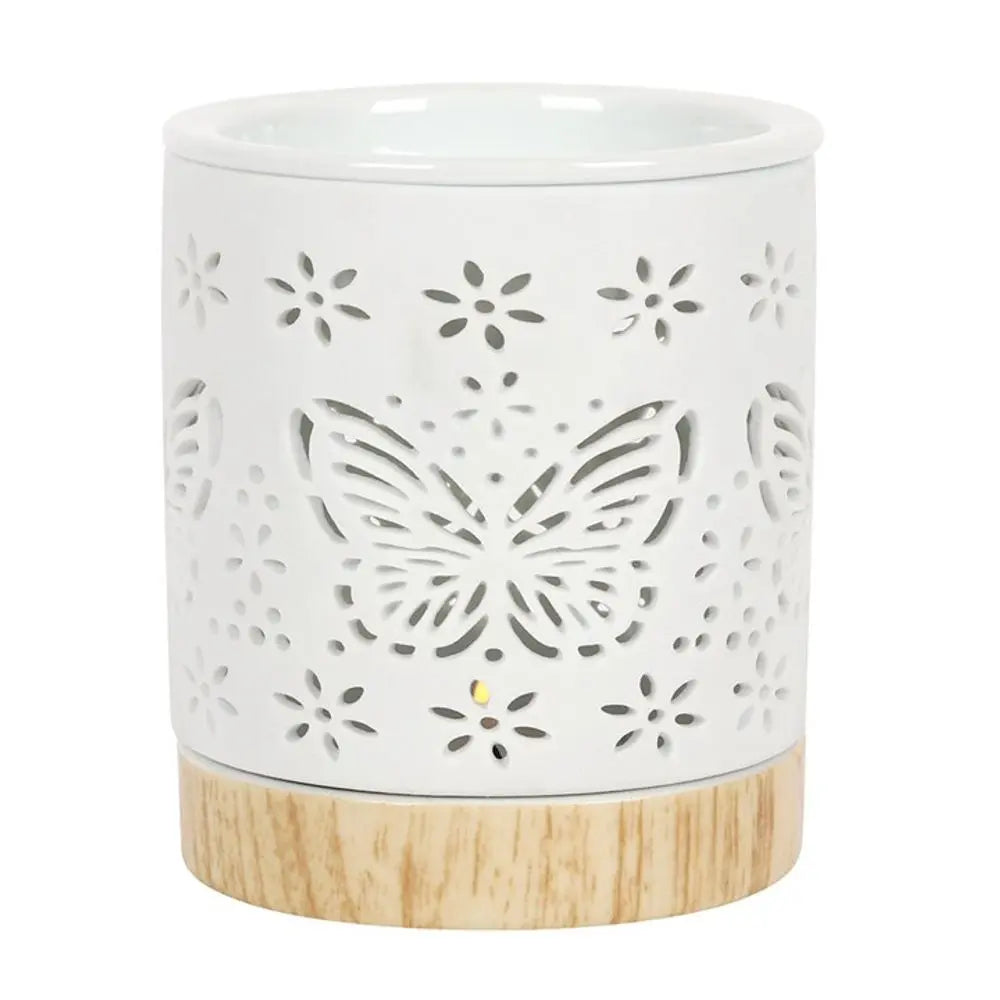 Matte Ceramic Butterfly Oil Burner Gentleblushes