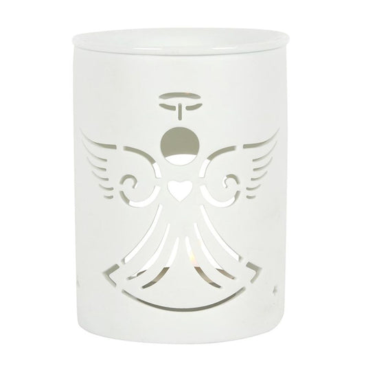 White Angel Cut Out Oil Burner