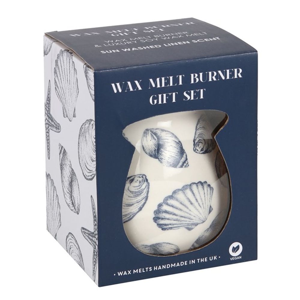 Seashell Wax Melt Burner Gift Set