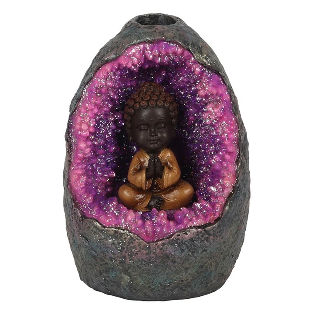 Buddha Crystal Cave LED Backflow Incense Burner