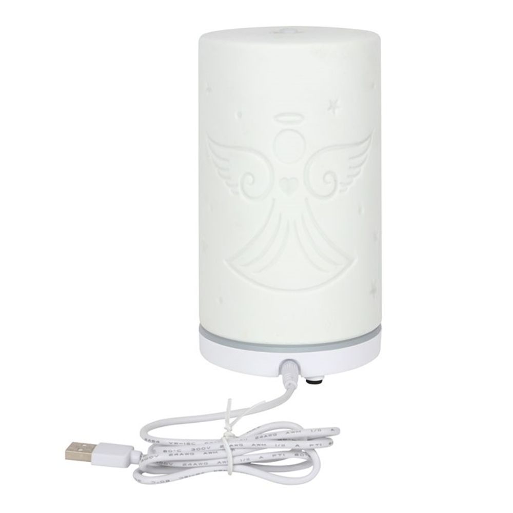 White Ceramic Guardian Angel Electric Aroma Diffuser